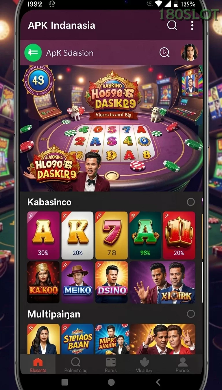 Cuplikan layar MPO555 — halaman utama