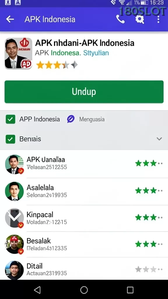 Cuplikan layar ULAR288 — menu navigasi
