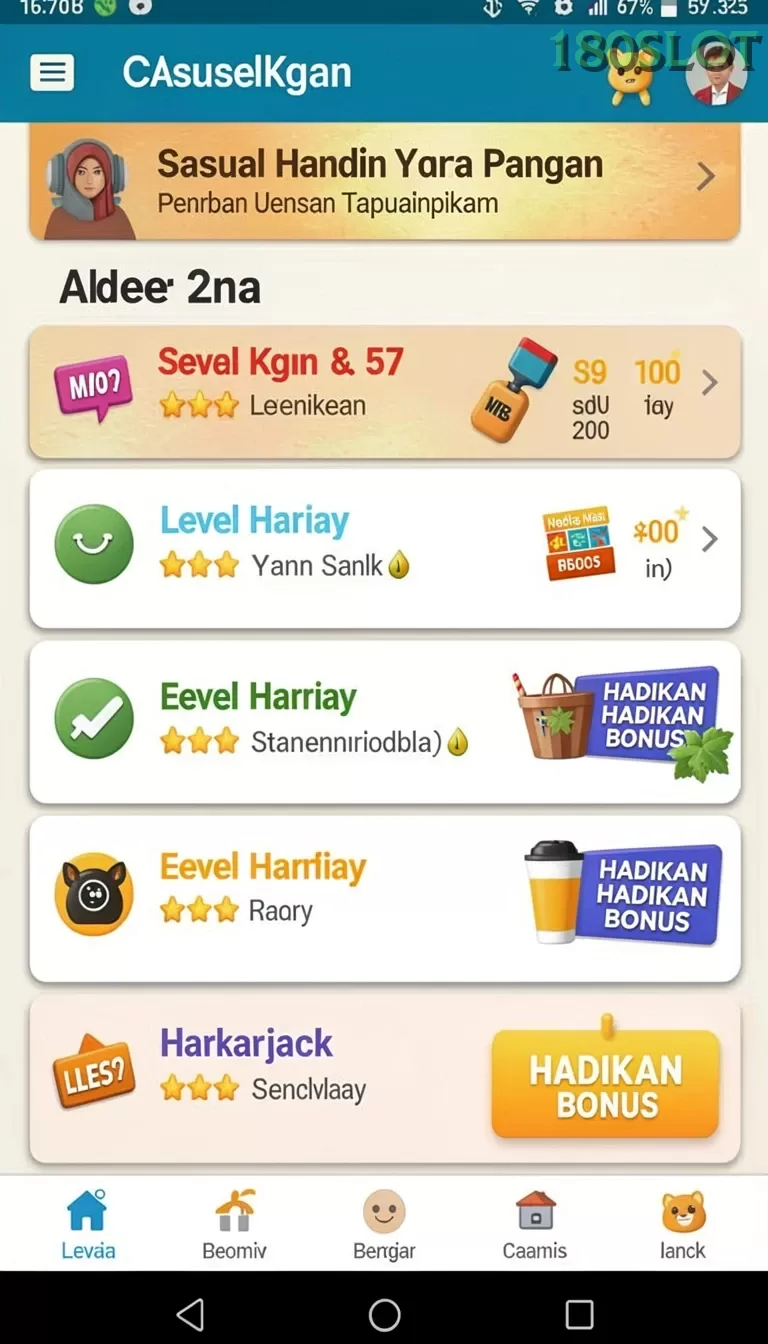 Cuplikan layar DEWA777 — menu navigasi